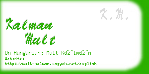 kalman mult business card